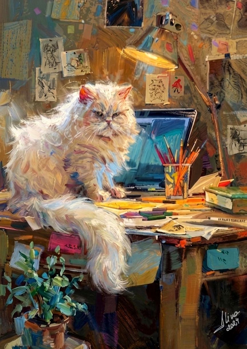 ArteDiAlina.com painting: Mr. Gorgeous ..